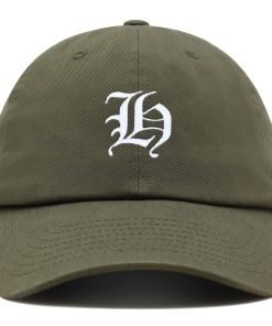 Old English Letter H Premium Vaterhut Gestickte Baumwoll Baseballkappe Englisch Alphabet old english letter h premium vaterhut gestickte baumwoll baseballkappe englisch alphabet 6754