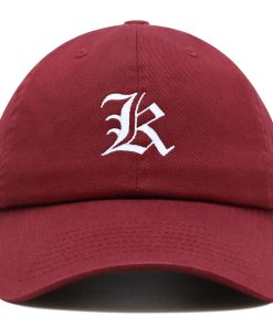 Old English Letter K Premium Vaterhut Gestickte Baumwoll Baseballkappe Englisch Alphabet old english letter k premium vaterhut gestickte baumwoll baseballkappe englisch alphabet 6083