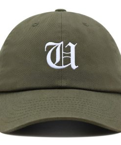 Old English Letter U Premium Vaterhut Gestickte Baumwoll Baseballkappe Englisch Alphabet old english letter u premium vaterhut gestickte baumwoll baseballkappe englisch alphabet 3027