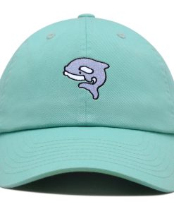 orca wal premium vaterhut gestickte baumwoll baseballkappe ozeanreise 2941
