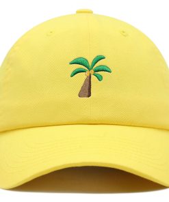 palme premium vaterhut gestickte baseballkappe kokosnuss 2070