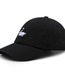 Papier Schwan Premium Vaterhut Gestickte Baseballkappe Origami papier schwan premium vaterhut gestickte baseballkappe origami 8842