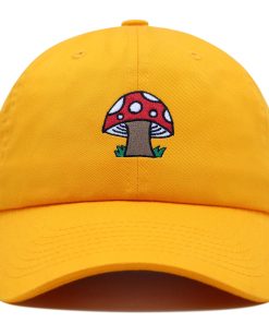 pilze premium vaterhut gestickte baseballkappe weiß mit punkten 4672