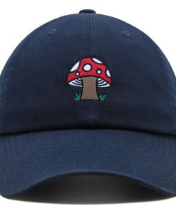 pilze premium vaterhut gestickte baseballkappe weiß mit punkten 7034