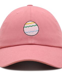 Pinkes Osterei Premium Vaterhut Gestickte Baumwoll Baseballkappe Feiertag pinkes osterei premium vaterhut gestickte baumwoll baseballkappe feiertag 2688