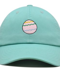 Pinkes Osterei Premium Vaterhut Gestickte Baumwoll Baseballkappe Feiertag pinkes osterei premium vaterhut gestickte baumwoll baseballkappe feiertag 8572