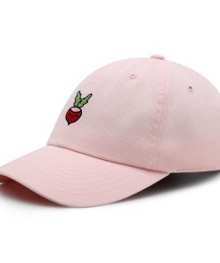 radieschen premium vaterhut gestickte baseballkappe veganer gemüse bauer 8105