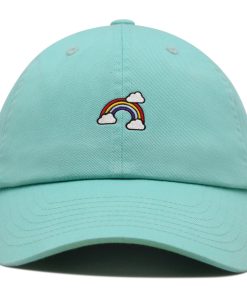 regenbogen premium vaterhut gestickte baseballkappe niedlich 8323