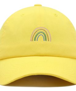 Regenbogen Premium Vaterhut Gestickte Baseballkappe Pastell Niedlich regenbogen premium vaterhut gestickte baseballkappe pastell niedlich 7589