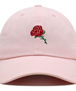 rose premium vaterhut gestickte baseballkappe blume floral liebe 6260