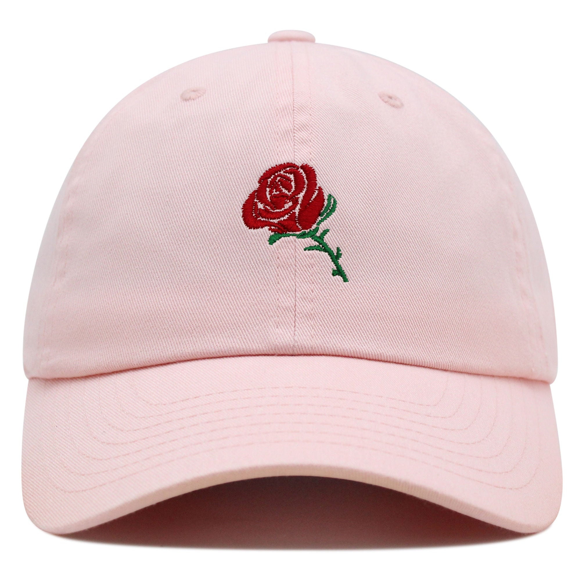 rose premium vaterhut gestickte baseballkappe blume floral liebe 6260