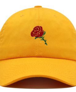 rose premium vaterhut gestickte baseballkappe blume floral liebe 7651