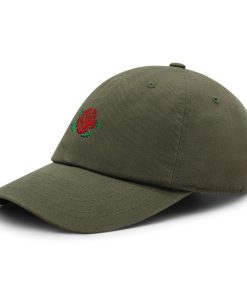 rose premium vaterhut gestickte baumwoll baseballkappe blume tattoo 3080