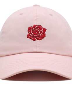 Rote Rose Premium Vaterhut Gestickte Baumwoll Baseballkappe Blume rote rose premium vaterhut gestickte baumwoll baseballkappe blume 1642