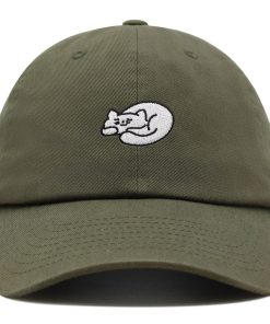 Schlafende Katze Premium Vaterhut Gestickte Baseballkappe Niedlich schlafende katze premium vaterhut gestickte baseballkappe niedlich 2490