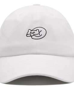 Schlafende Katze Premium Vaterhut Gestickte Baseballkappe Niedlich schlafende katze premium vaterhut gestickte baseballkappe niedlich 3546