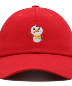 schneemann premium vaterhut gestickte baseballkappe winter schnee 6576