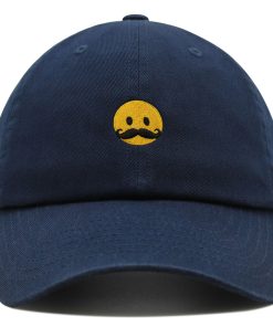 Schnurrbart Emoji Premium Vaterhut Gestickte Baseballkappe Lustig schnurrbart emoji premium vaterhut gestickte baseballkappe lustig 3248