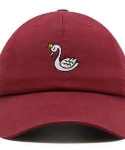 schwan premium vaterhut gestickte baseballkappe vogel königin 1671