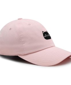 schwarze katze gesicht premium vaterhut gestickte baumwoll baseballkappe niedliches tier 3260