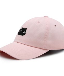 schwarze katze gesicht premium vaterhut gestickte baumwoll baseballkappe niedliches tier 5805