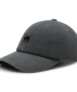 schwarze katze premium vaterhut gestickte baseballkappe niedliches kätzchen 5286