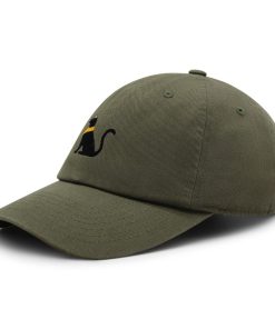 Schwarze Ägyptische Katze Premium Vaterhut Gestickte Baseballkappe Kätzchen schwarze ägyptische katze premium vaterhut gestickte baseballkappe kätzchen 1238