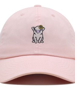 schwein mit blumen haarnadel premium vaterhut gestickte baumwoll baseballkappe niedlich 5612