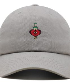 Schwert Herz Premium Vaterhut Gestickte Baumwoll Baseballkappe Symbol schwert herz premium vaterhut gestickte baumwoll baseballkappe symbol 2620