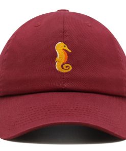 Seepferdchen Premium Vaterhut Gestickte Baseballkappe Ozean Meer Fisch seepferdchen premium vaterhut gestickte baseballkappe ozean meer fisch 4239