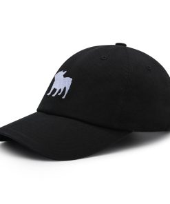 silhouette französische bulldogge premium vaterhut gestickte baumwoll baseballkappe umriss 4238