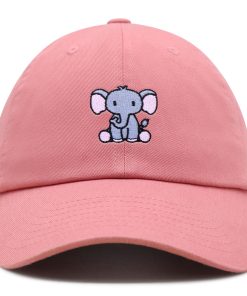 sitzender elefant premium vaterhut gestickte baumwoll baseballkappe niedlich sitzend 1405