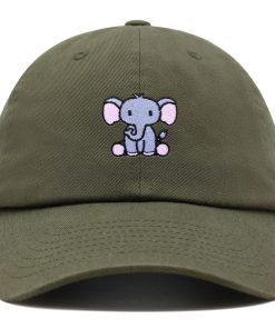sitzender elefant premium vaterhut gestickte baumwoll baseballkappe niedlich sitzend 2111