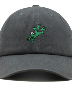 Springender Frosch Premium Vaterhut Gestickte Baumwoll Baseballkappe Lustig Niedlich springender frosch premium vaterhut gestickte baumwoll baseballkappe lustig niedlich 3261