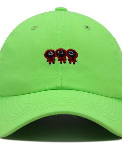 Tintenfisch Charakter Premium Vaterhut Gestickte Baseballkappe Spiel Rotes Uniform tintenfisch charakter premium vaterhut gestickte baseballkappe spiel rotes uniform 7119