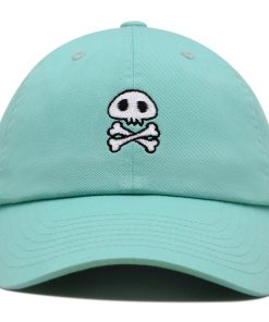 totenkopf seitliche ansicht premium vaterhut gestickte baseballkappe grunge 4025