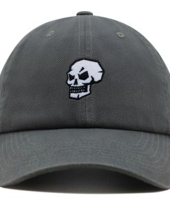 Totenkopf Seitliche Ansicht Premium Vaterhut Gestickte Baseballkappe Grunge totenkopf seitliche ansicht premium vaterhut gestickte baseballkappe grunge 6035