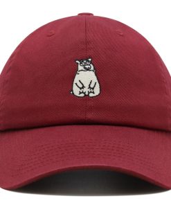 Trauriger Eisbär Premium Vaterhut Gestickte Baseballkappe Lustig trauriger eisbär premium vaterhut gestickte baseballkappe lustig 8594