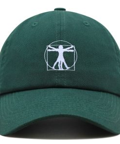 Vitruvianischer Mensch Premium Vaterhut Gestickte Baseballkappe Da Vinci vitruvianischer mensch premium vaterhut gestickte baseballkappe da vinci 3993