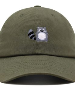 Waschbär Premium Vaterhut Gestickte Baseballkappe Niedlicher Zoo waschbär premium vaterhut gestickte baseballkappe niedlicher zoo 7195