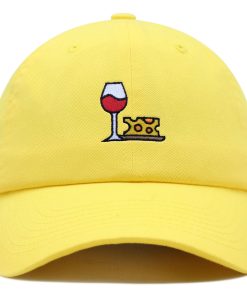 Wein und Käse Premium Vaterhut Gestickte Baseballkappe Weingut Logo wein und käse premium vaterhut gestickte baseballkappe weingut logo 7285