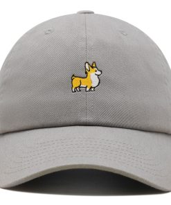 welsh corgi premium vaterhut gestickte baseballkappe welpen 1595