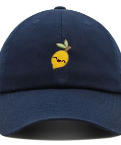 Zitrone Premium Vaterhut Gestickte Baseballkappe Vegan Gemüse zitrone premium vaterhut gestickte baseballkappe vegan gemüse 4543