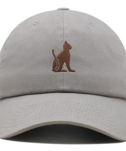 ägyptische katze premium vaterhut gestickte baumwoll baseballkappe ägyptische hieroglyphen 5326