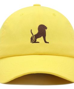 Ägyptischer Löwe Premium Vaterhut Gestickte Baumwoll Baseballkappe Ägyptische Hieroglyphen ägyptischer löwe premium vaterhut gestickte baumwoll baseballkappe ägyptische hieroglyphen 4489