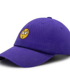 überraschter gesicht emoji premium vaterhut gestickte baseballkappe albern 7719