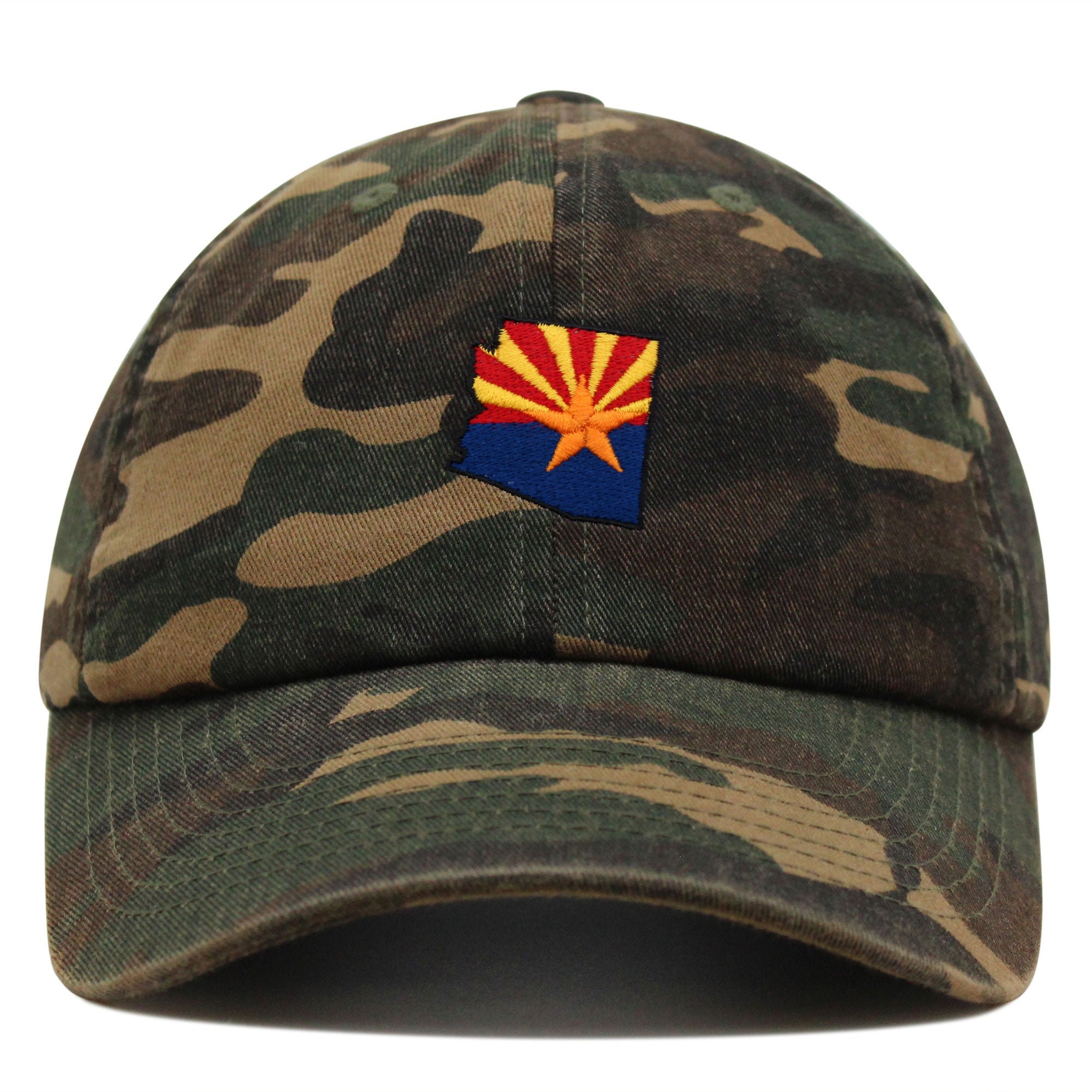 Arizona Flagge Premium Vaterhut Gestickte Baseballkappe mit Tucson und Phoenix