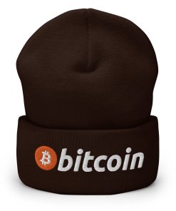 bitcoin logo bestickte warme winter umgeschlagene hut bitcoin geschenk 6401