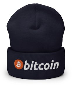 bitcoin logo bestickte warme winter umgeschlagene hut bitcoin geschenk 7086