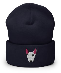 bullterrier bestickte warme umgeschlagene hut bullterrier liebhaber geschenk 2323